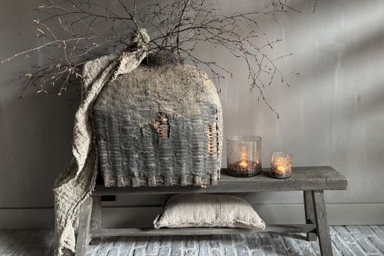 Oude verweerde Leemmand XXL